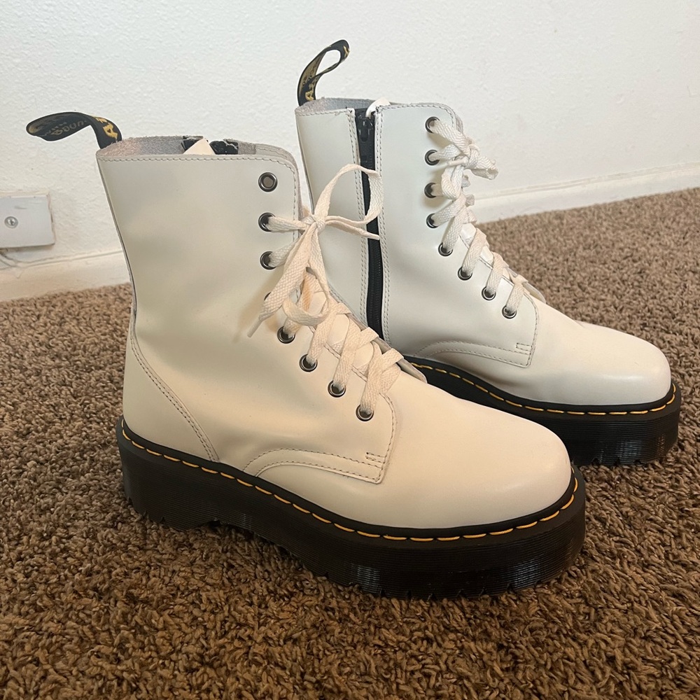 Dr. Martens Jason Boots in White